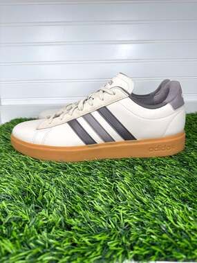 Adidas Grand Court 2.0 Men’s Size 12 Beige Gray Gum Sole Sneakers JH8688